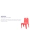 Flash Furniture Red Plastic School Chair-11"H Seat, PK4 4-YU-YCX4-011-RED-GG - alternate 4